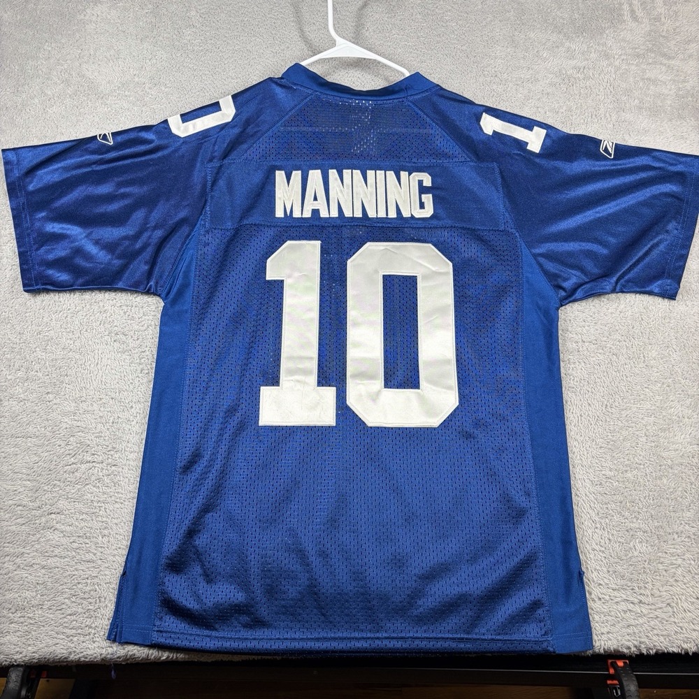 Eli Manning Giants Reebok On Field Jersey 48 Super Bowl XLVI Captain Patch NWT